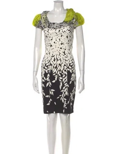 Pre-owned Blumarine Silk Knee-length Dress In Multi