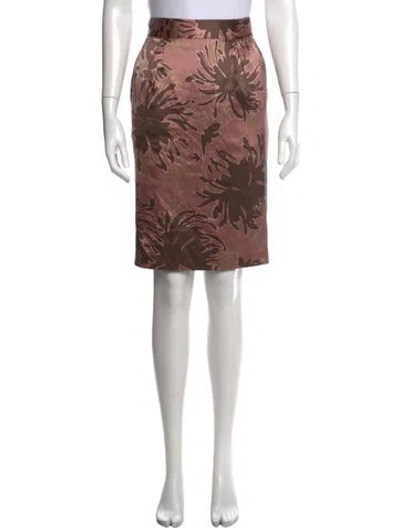 Pre-owned Blumarine Silk Knee-length Skirt In Pink