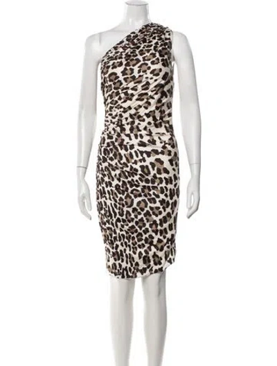 Pre-owned Blumarine Silk Midi Length Dress In White