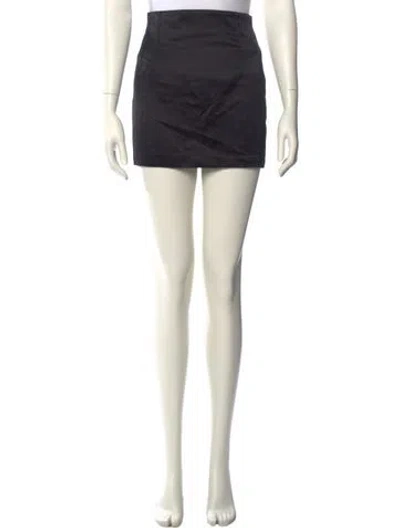 Pre-owned Blumarine Silk Mini Skirt In Neutral