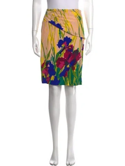 Pre-owned Blumarine Silk Mini Skirt In Pink