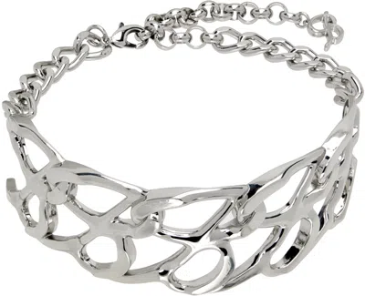 Blumarine Silver B Monogram Choker In N0996 Nikel Free Tel