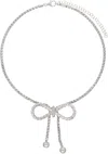 Blumarine Silver Bow Choker In N0996 Nikel Free Tel