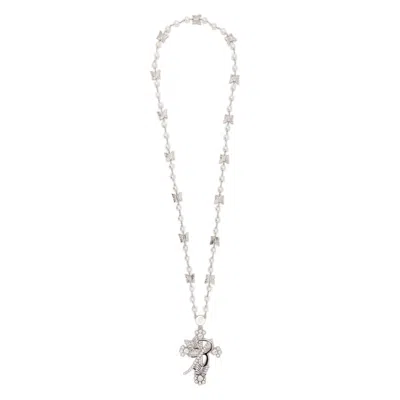 BLUMARINE BLUMARINE SILVER NECKLACES WOMEN