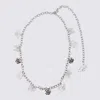Blumarine Butterfly Initial Rose Charm Chain Belts In Metallic