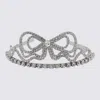 Blumarine Bow-detail Tiara In Silver