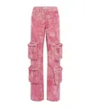 Blumarine Simple Cargo Pants In Pink