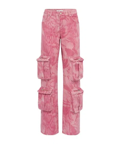 Blumarine Simple Cargo Pants In Pink