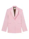 Blumarine Single-breasted Blazer In Pink