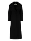 Blumarine Outwear Wool Coat 2s099b N0990 In Black
