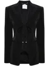 Blumarine Single-breasted Jacket With V-neckline