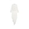 Blumarine Single-breasted Asymmetric-hem Blazer In White