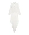 Blumarine Single-breasted Asymmetric-hem Blazer In White