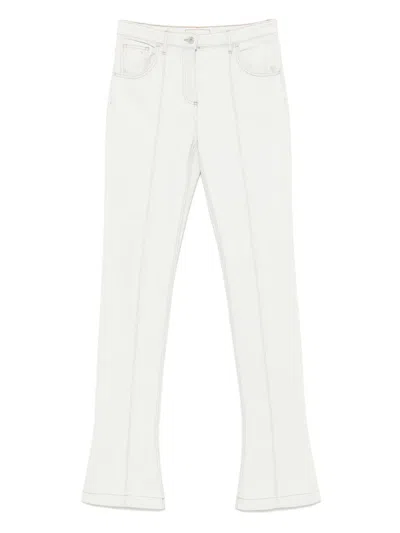 Blumarine Skinny Jeans In Neutrals