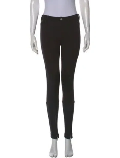Pre-owned Blumarine Skinny Leg Pants In Black