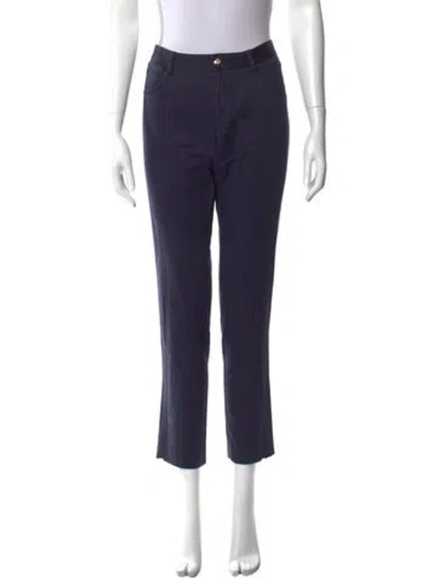 Pre-owned Blumarine Skinny Leg Pants In Blue