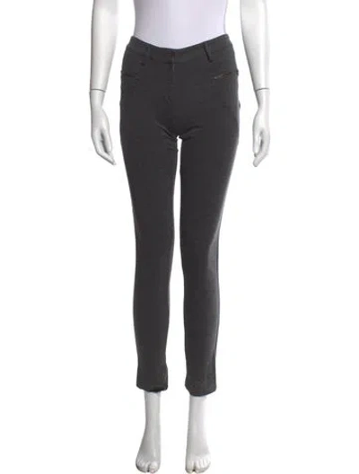Pre-owned Blumarine Skinny Leg Pants In Grey