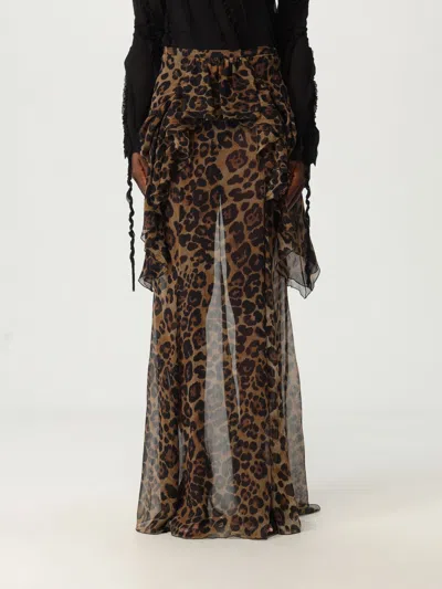Blumarine Skirt  Woman Color Brown In Animal Print