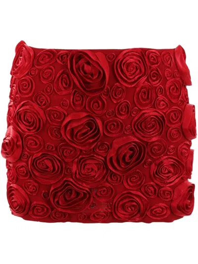 BLUMARINE SKIRT WITH 3D EMBROIDERY