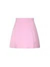 Blumarine Duchesse High-rise Satin Maxi Skirt In Pink