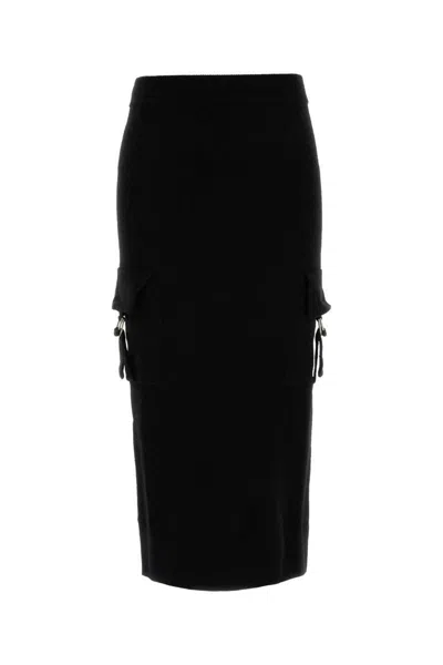 Blumarine Cargo-pocket Maxi Skirt In Black