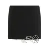 Blumarine Crystal-rose Mini Skirt In Black