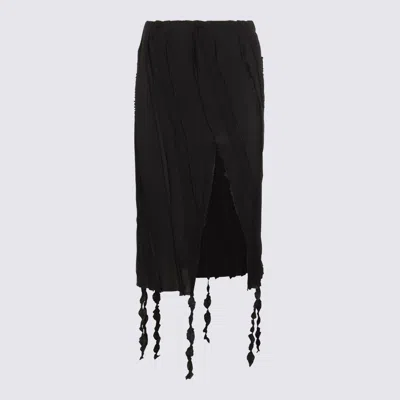 BLUMARINE SKIRTS BLACKS AND GREYS
