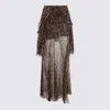 Blumarine Skirts Brown Sugar/black In Multi