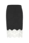 Blumarine Grisaille Skirt In Grey