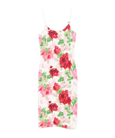 Blumarine Sleeveless Dress In Multicolor