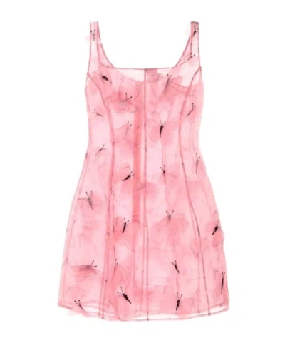 Blumarine Sleeveless Mini Dress In Pink