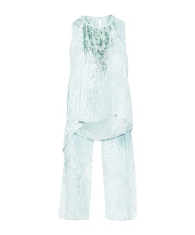 Blumarine Sleeveless Top In Blue