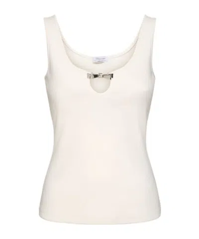 Blumarine Sleeveless Vest In White