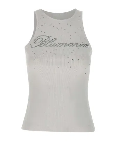Blumarine Sleeveless Vest In Gray