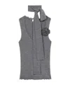 Blumarine Sleeveless Vest In Gray