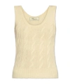 Blumarine Sleeveless Vest In Nude