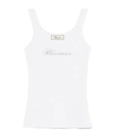 Blumarine Sleeveless Vest In White