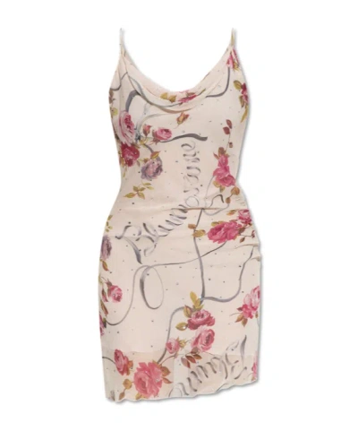 Blumarine Sling Dress In Nude