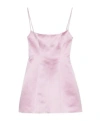 Blumarine Duchess Short Dress Spaghetti Straps In Purple