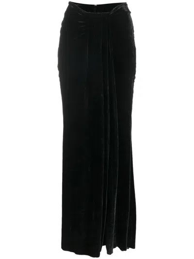 BLUMARINE SLIT-DETAIL ANKLE-LENGTH SKIRT