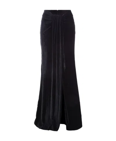 BLUMARINE BLUMARINE SLIT DETAILED LONG SKIRT