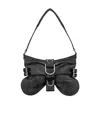 Blumarine Small Butterfly Leather Shoulder Bag In Black
