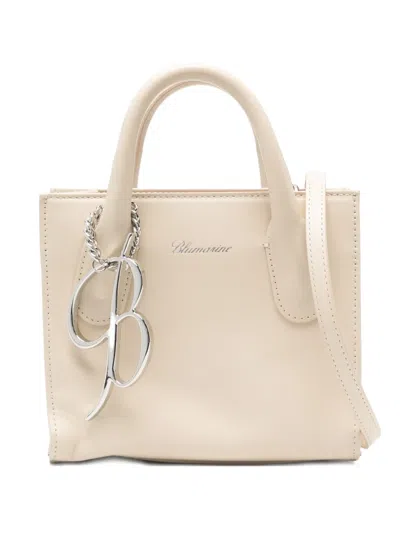 Blumarine Small Chain-charm Tote Bag In Neutral