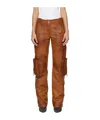 Blumarine Snap Belt Loop Casual Pants In Brown