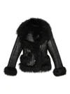 Blumarine Snap-button Fastening Jacket In Black