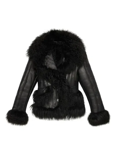 Blumarine Snap-button Fastening Jacket In Black