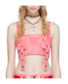 Blumarine Square Collar Short Style Sling In Nude