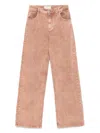 Blumarine Straight Jeans In Braun