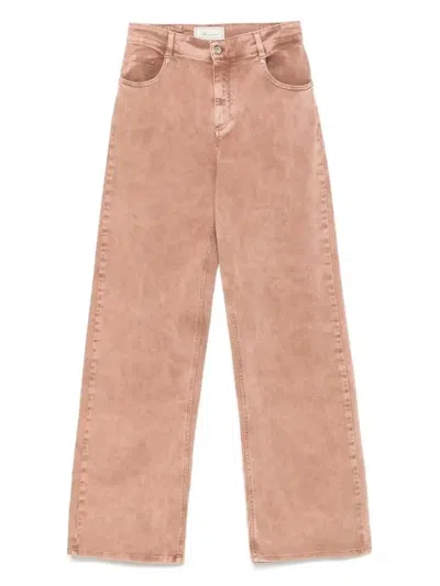 Blumarine Straight Jeans In Multicolor