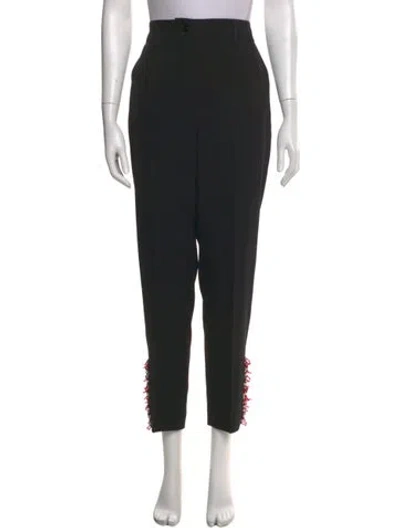 Pre-owned Blumarine Straight Leg Pants In Black